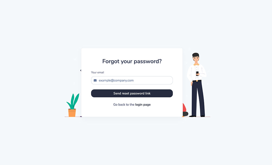 Forgot password preview